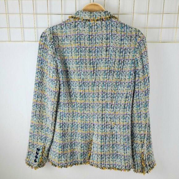 Barneys New York Preppy Tweed Made in Italy Blazer - Picture 3 of 9